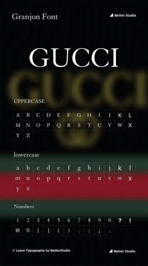 gucci font similar